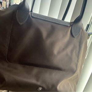 Longchamp Le Pilage Leather Tote Bag Medium in Terra color